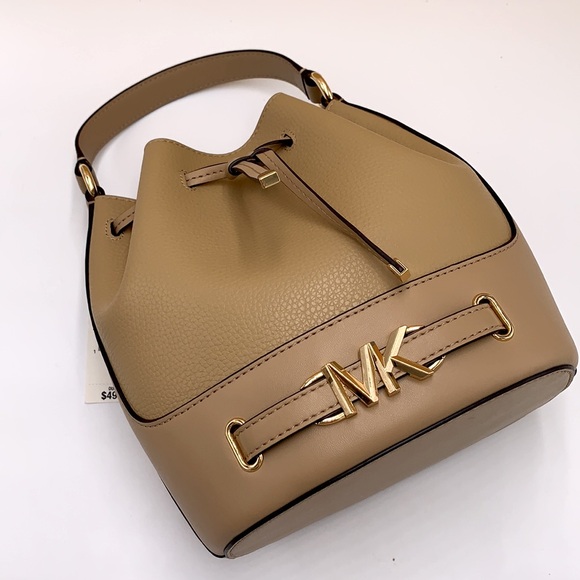 MICHAEL KORS REED MEDIUM BELTED BACKED MESSENGER CROSSBODY CAMEL COLOR - Picture 12 of 12